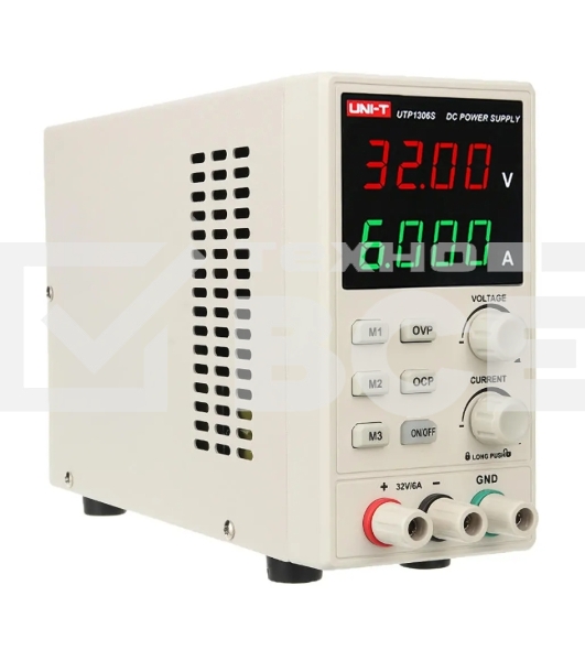 Компактный импульсный блок питания UNI-T UTP1306S 0-32V 0-6А с памятью