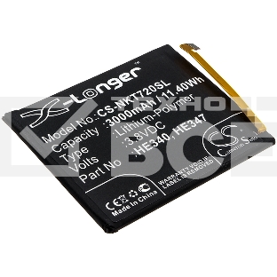 Аккумулятор CameronSinoCS-NKT720SL HE340 HE347 для Nokia 7.1, TA-10413.8V / 3000mAh / 11.40Wh