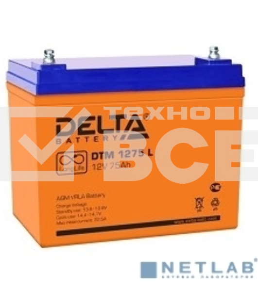 Батарея Delta DTM 1275 L (12V, 75Ah)