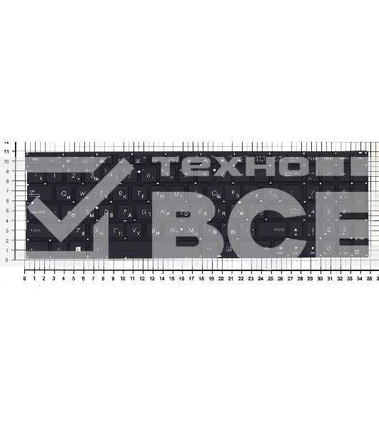 Клавиатура для ноутбука Asus Q552 черная с подсветкой