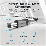 Кабель Vention USB AM/DC-jack 5.5мм M - 1.5м Чёрный, фото5