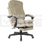 Кресло руководителя Бюрократ T-9950MSG-F Fabric песочный Light-21, крестов. пластик, подст. для ног, фото25