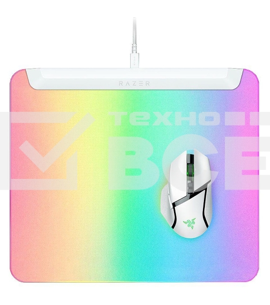 Игровой коврик для мыши Razer Firefly V2 Pro белый Hard Surface Mouse Mat