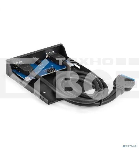 Планка USB на переднюю панель ExeGate U3H-627S, 3,5