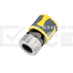 Коннектор для шланга, быстросъемный 1/2' с термопластичной резиной и зажимной гайкой из цинка Профи ЧЕТЫРЕ СЕЗОНА , фото5