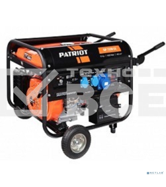 Электрогенератор бензиновый Patriot GP 7210LE, 6.5 кВт, 78 дБ, 86 кг