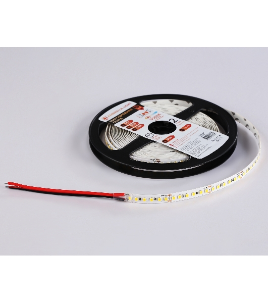 Светодиодная лента Ambrella light GS3201 2835 180Led/ 14.4W m/ 24V IP20 3000K/ 5000*8*1.2mm (2 конт.)