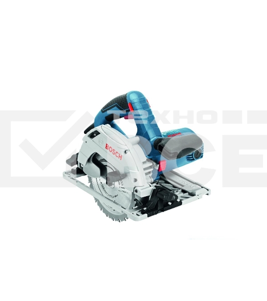 Пила циркулярная BOSCH GKS 55+ GCE (0.601.682.100)1350Вт 2100-4700об/мин 90°/45°- 63/47мм 3.8кг