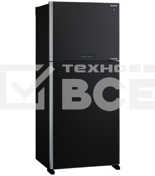 Холодильник Sharp SJ-XG55PMBK черный двухкамерный 394/162 л морозилка сверху