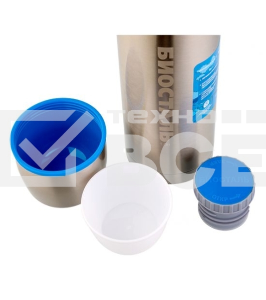 Термос Biostal Авто (1 литр) с термочехлом, стальной