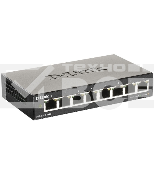 Коммутатор D-Link DGS-1100-08V2 8-ports, DGS-1100-08V2/A1A