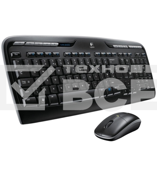 Клавиатура + мышь Logitech MK330 клав:черный мышь:черный USB беспроводная Multimedia