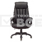 Кресло руководителя Бюрократ T-9922N Leather Venge Black черный, эко.кожа, крестовина пластик, фото7