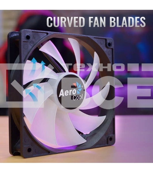 Вентилятор для корпуса Aerocool / Formula Frost 12 черный, 120 мм, 1000 об/мин, 23.7 дБ, 3 pin