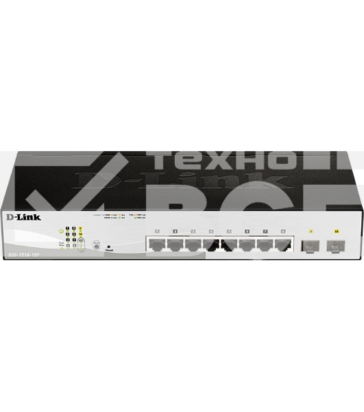 Коммутатор D-Link DGS-1210-10P/F3A 8G управляемый