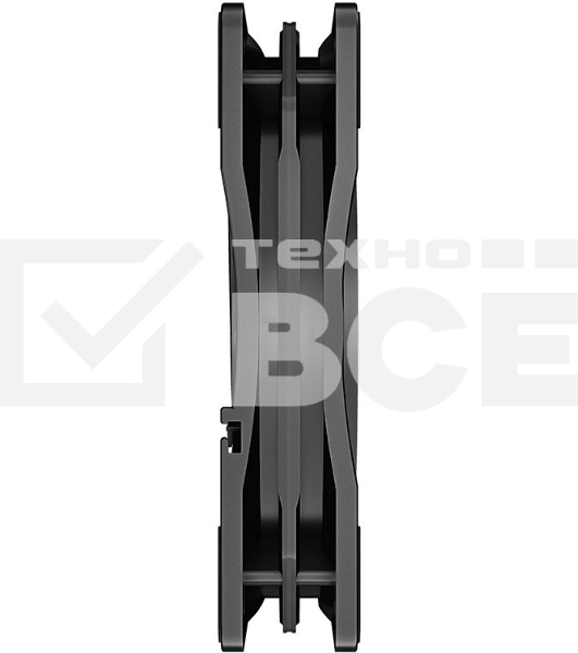 Вентилятор для корпуса DEEPCOOL RF120 FS черный, 120 мм, 1500 об/мин, 27 дБ, 4 pin