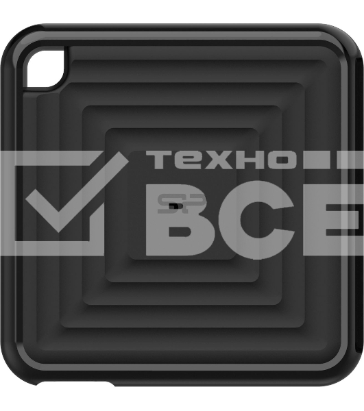 Твердотельный диск 2TB Silicon Power PC60, External, USB 3.2 Type-C [R/W - 540/500 MB/s] черный