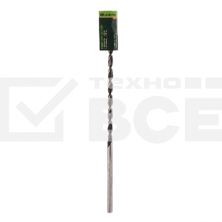 Сверло по дереву Сибртех, 8х300 мм, цилиндрический хвостовик