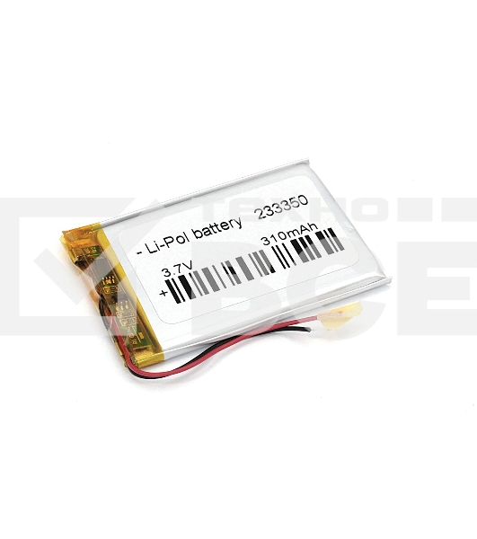 Аккумулятор Li-Pol (батарея) 2.3*33*50мм 2pin 3.7V/310mAh