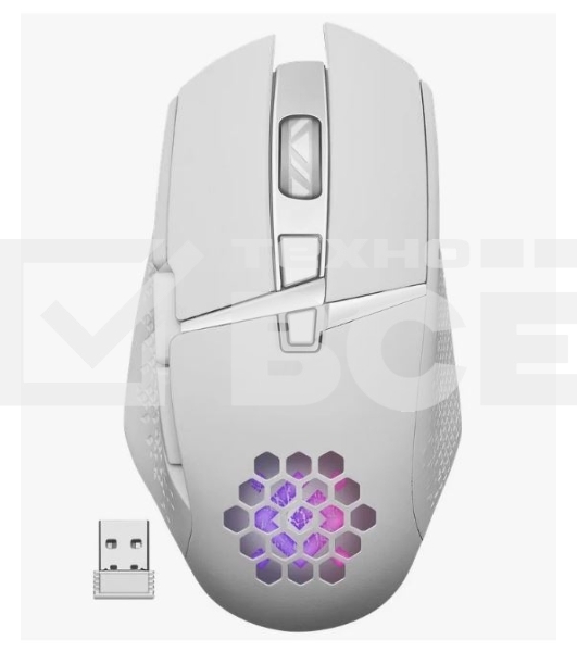 Мышь беспроводная Defender Glory GM-514 белый, 3200 dpi, радиоканал, USB, кнопки - 7