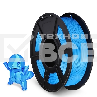 Филамент NVPrint Silk PLA+ Blue для 3D печати диаметр 1.75мм длина 330 метров масса 1 кг
