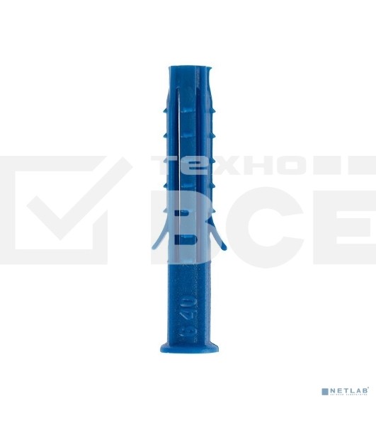 Дюбель распорный KRANZ 6х40, синий, пакет (100 шт./уп.)