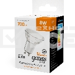 Лампа светодиодная Gauss Basic 8Вт цок.:GU10 софит св.свеч.теп.св./дневн. (упак.:10шт) (10106182), фото5