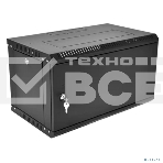 Шкаф телекоммуникационный настенный разборный ЦМО ЭКОНОМ 9U (600 x 350) дверь металл, цвет черный (ШРН-Э-9.350.1-9005), фото6