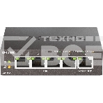 Неуправляемый коммутатор D-Link DGS-1005P/B3A с 5 портами 10/100/1000Base-T (4 порта PoE 802.3af/at, PoE-бюджет 60 Вт), фото4