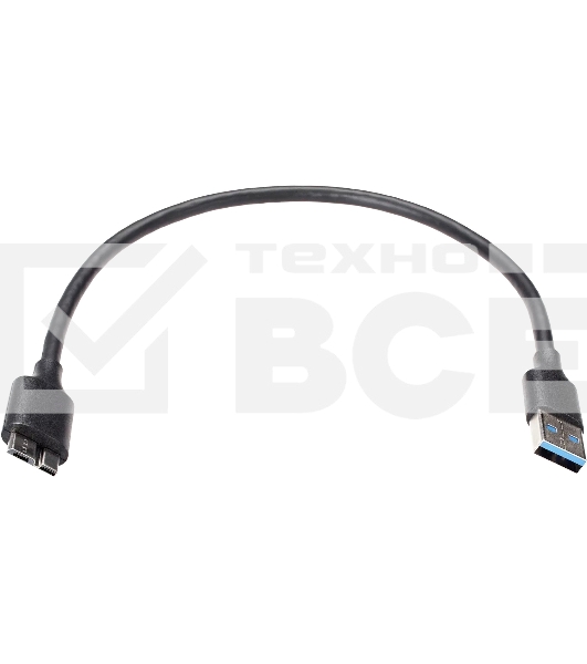 Кабель соединительный Telecom TUS712-0.3M USB3.0 Am-MicroBm 0.3m Telecom (TUS712-0.3M)