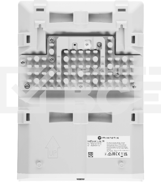 Коммутатор MikroTik netPower Lite 7R with 8 x Gigabit Ethernet ports (7 with Reverse POE-in, 1 with PoE-OUT), 2 x SFP+ cages, SwitchOS, outdoor enclosure, mounting kit (power supply NOT included)