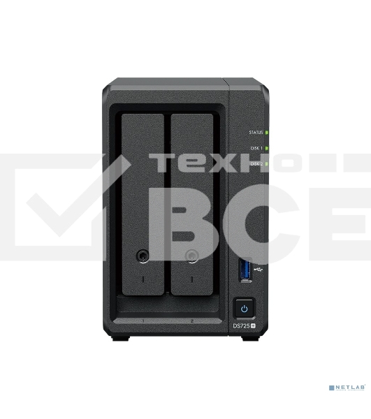 СХД настольное исполнение 2BAY NO HDD DS725+ SYNOLOGY