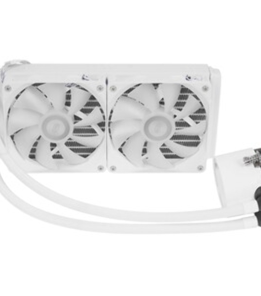 Система жидкостного охлаждения PcCooler DA240 WH ARGB Soc-AM5/AM4/1200/1700/1851 белый 4-pin Al+Cu 270W Ret (DA240-WHAWXX-GL)