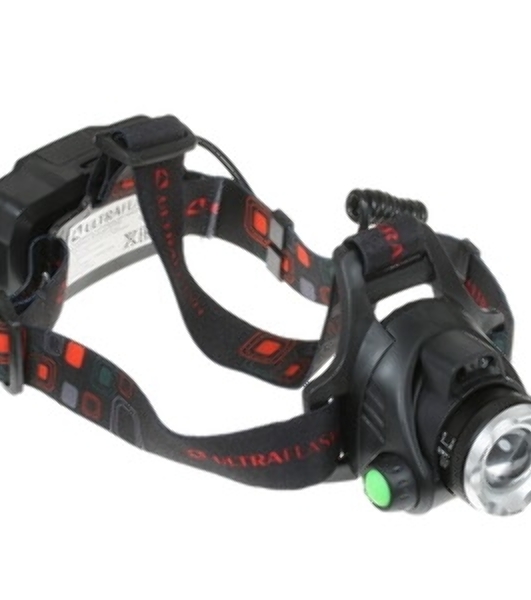 Фонарь Ultraflash налобный с аккумулятором E1336 3,7В, черный, 1LED, 4 Ватт, фокус, 2 ак 4 реж, сенсор, бокс