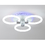 Потолочный светодиодный светильник FA3838/3 WH белый 42W 3000K-6400K+RGB D458*80 (ПДУ РАДИО 2.4G), фото3