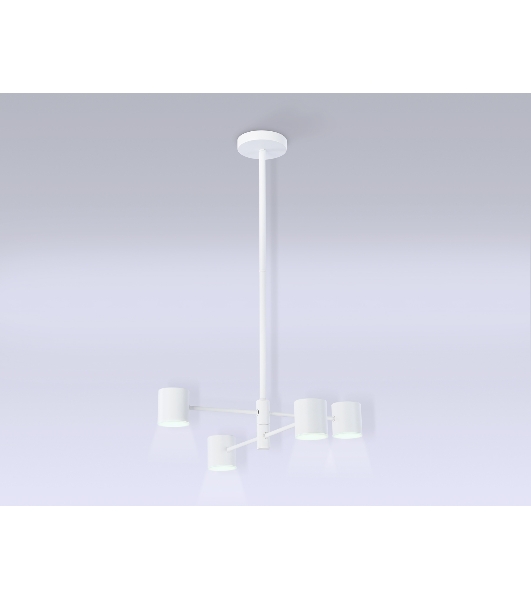 Подвесной светодиодный светильник Ambrella light FL51705/4 WH белый 3000K/4200K/6400K 20W D500*780 (Без ПДУ)
