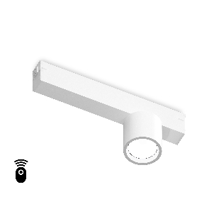 Управляемый светодиодный светильник для шинопровода Magnetic Ambrella light GL1241 WH белый IP20 7W 3000K-6400K 220V 24° D75*85 (Без ПДУ)