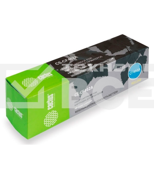 Картридж лазерный Cactus CS-CF402A желтый (1400 стр.) для HP CLJ M252/252N/252DN/252DW/M277n/M277DW