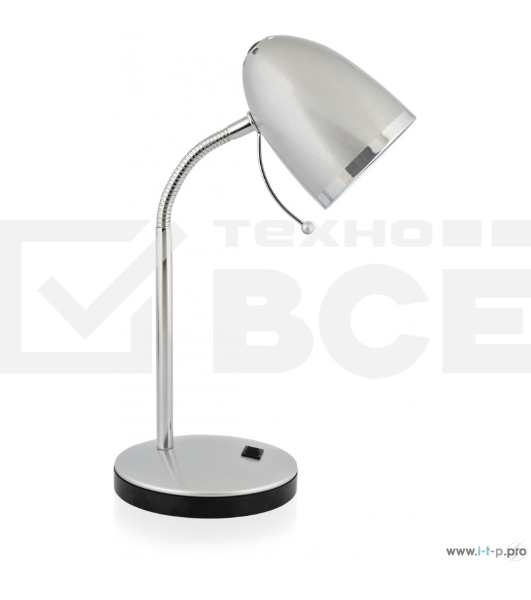 Светильник настольный, Camelion KD-308 C03 серебро (230V 40W E27)