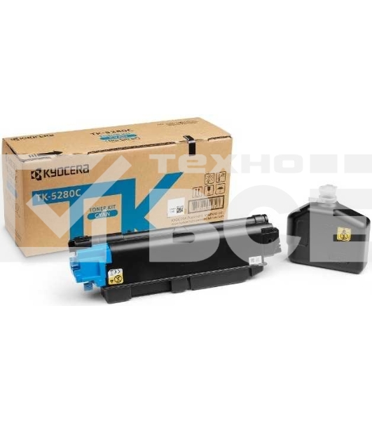 Картридж лазерный Kyocera TK-5280C (1T02TWCNL0) голубой черный для M6235cidn/M6635cidn/P6235cdn 11000 стр