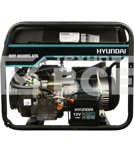 Электрогенератор бензиновый Hyundai HHY 9020FE ATS, 6.5 кВт, 74 дБ, 86.5 кг
