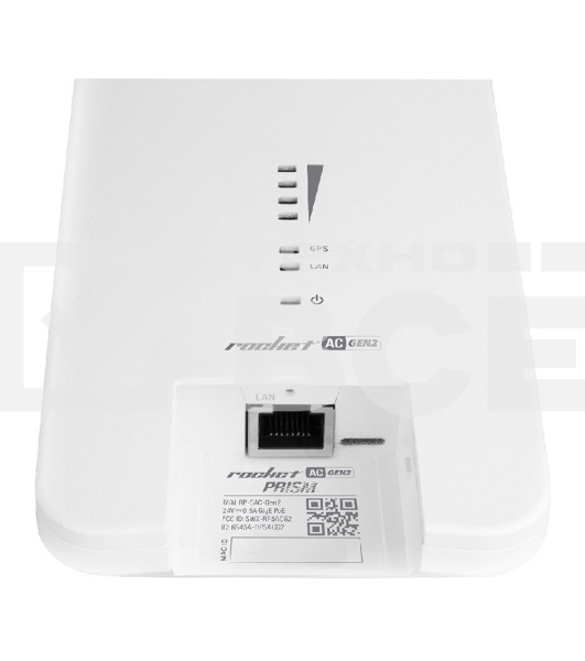 Точка доступа UBIQUITI RP-5AC-Gen2 Rocket 5AC PRISM Gen 2 Радиоустройство 5 ГГц, PtMP/PtP, airMAX ac, 2x RP-SMA, фильтры airPrism, GPS Sync