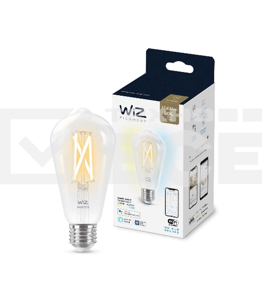 Лампа светодиодная WiZ Wi-Fi BLE60WST64E27927-65CL1PF/6