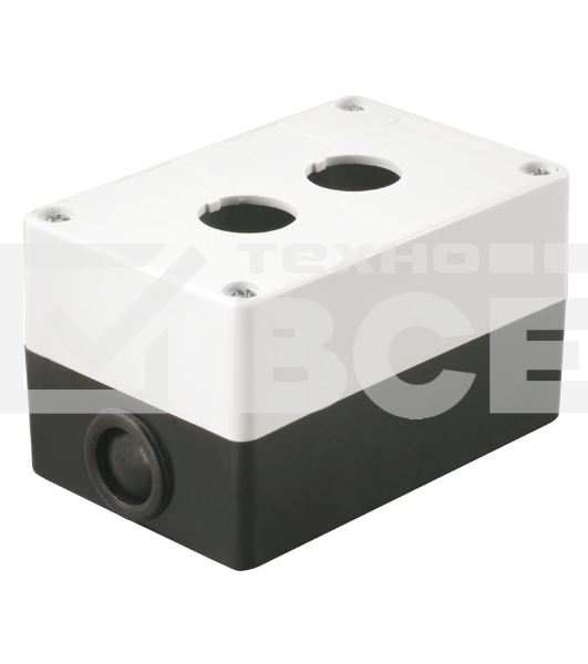 Корпус КП102 Iek BKP10-2-K01 для кнопок 2места белый