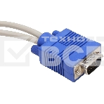 Кабель-разветвитель VGA 1=>2 (1x15M/2 x15F),VCOM, 0.2метра <VVG6530-0.2M>, фото4