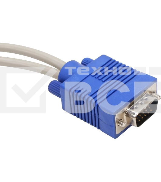 Кабель-разветвитель VGA 1=>2 (1x15M/2 x15F),VCOM, 0.2метра <VVG6530-0.2M>
