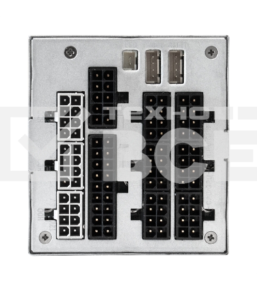 Серверный блок питания  Chicony Redundant 2x550W S15-550P1A (APFC, КПД 94% (80 PLUS Platinum), ШВГ=77mm x 84mm x 225mm, 4 cm fan, 24pin, 2x(4+4)pin, 2PCIe, 2SATA, 6IDE, Cable Management)