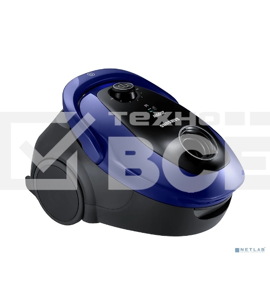 Пылесос Samsung VC20M251AWB синий, 460/2000 Вт, уборка сухая, пылесборник мешок 2.5 л
