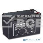 Батарея CROWN CBT-12-7.2 (напряжение 12В, емкость 7.2 А/Ч, разм 151х65х100 мм, вес 2,1 кг, тип клеммы - F2, 5 лет), фото2
