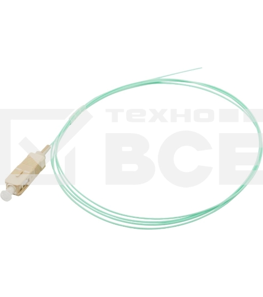 Кабель Pigtail Lanmaster LAN-PIG-SC/OM3-1.5 1.5x50/125 OM3 SC 2м ПВХ белый